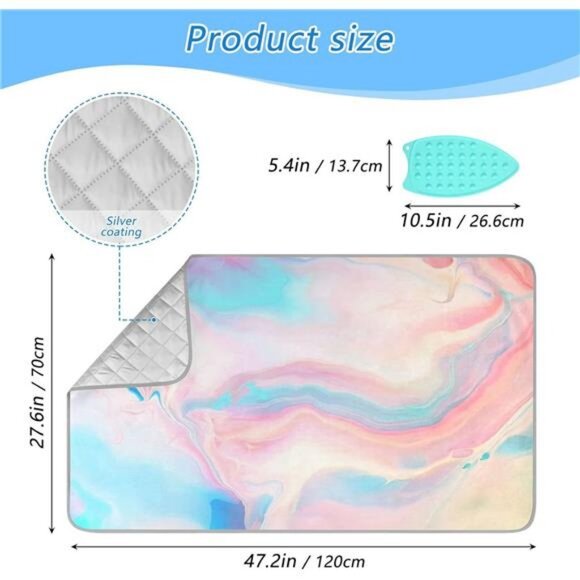 Ironing Mat for Table top Portable Ironing Pad Blanket Washer Dryer Countertop - Picture 2 of 7
